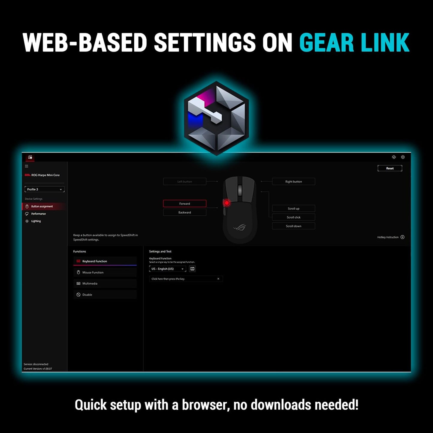ASUS ROG Harpe Mini Core Wired Gaming Mouse - GameShop Asia