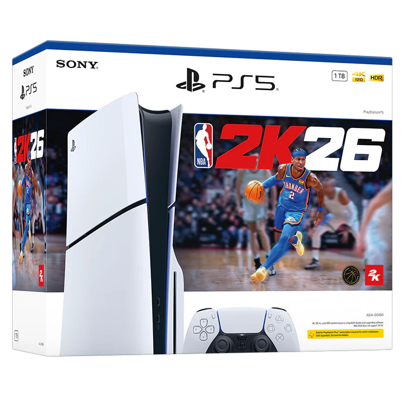 PlayStation 5 Slim Console Disc Drive Edition NBA 2K26 Bundle (Asia) - GameShop Asia