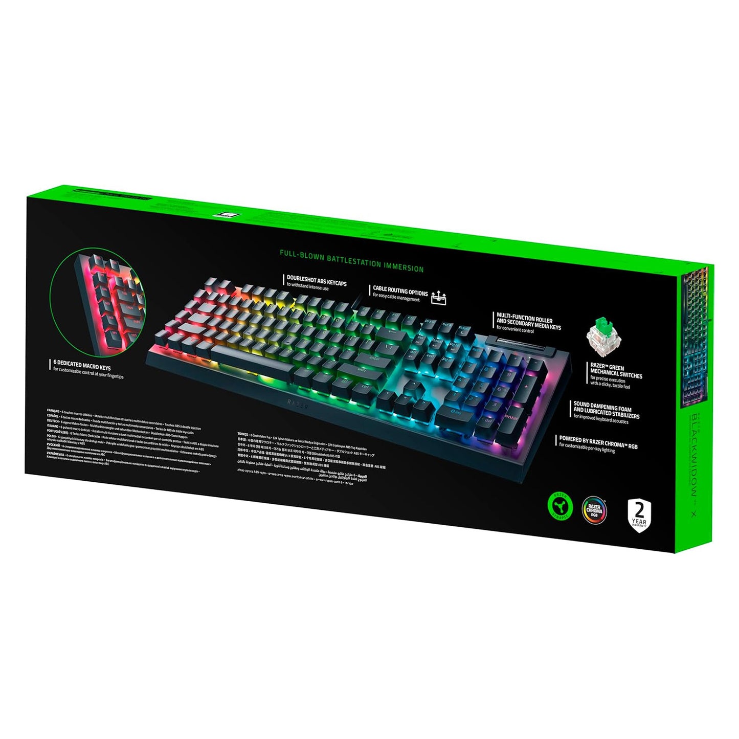 Razer BlackWidow V4 X Wired Mechanical Gaming Keyboard - GameShop Asia