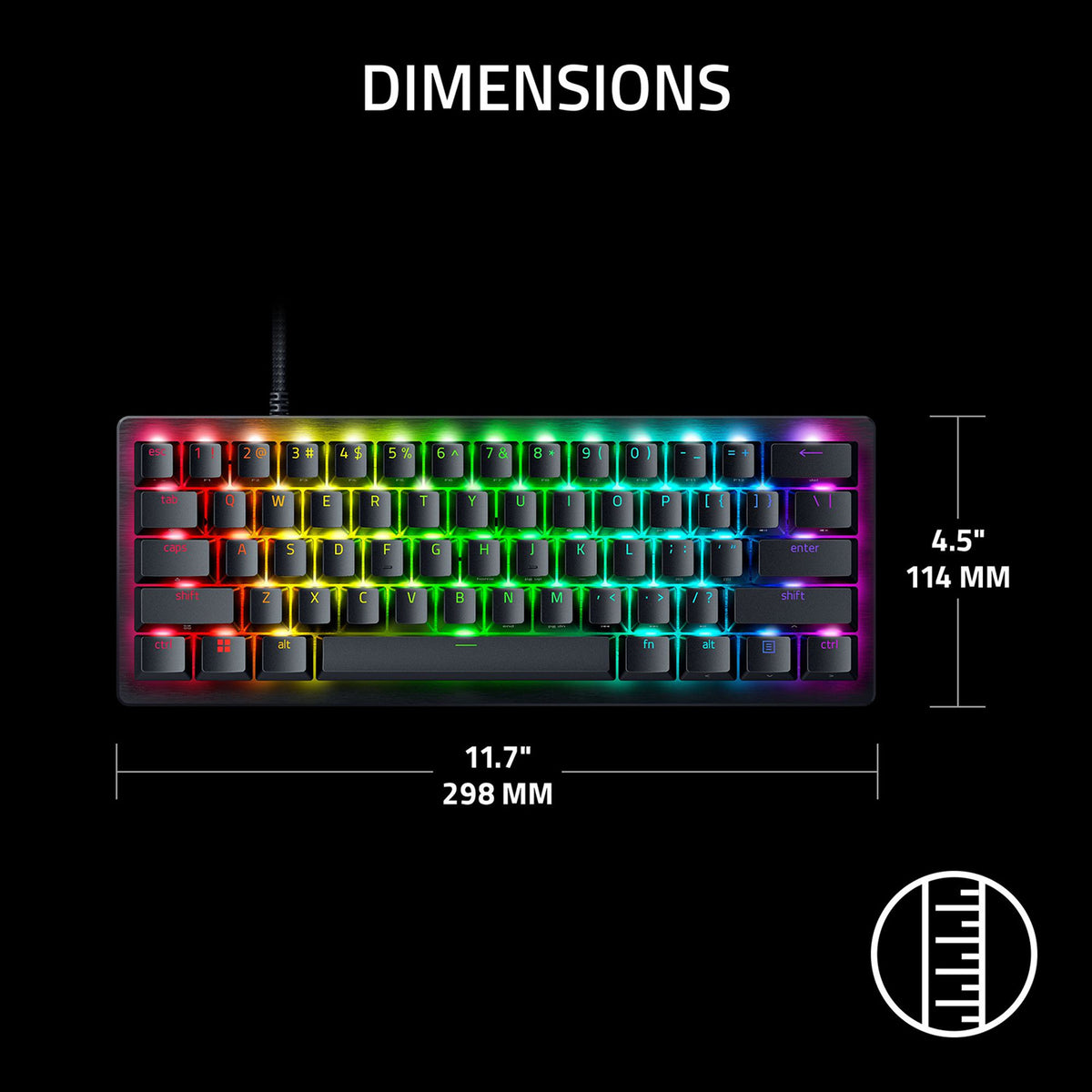 Razer Huntsman V3 Pro Mini 8KHz 60% Analog Optical Esports Keyboard
