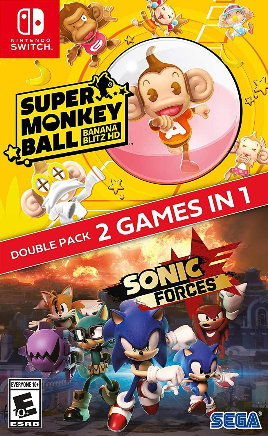 Sonic Forces + Super Monkey Ball Banana Blitz HD (Nintendo Switch) - GameShop Asia