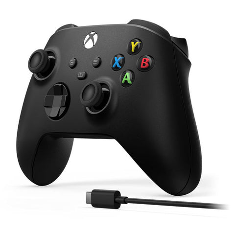 Xbox Wireless Controller Carbon Black + USB-C Cable - GameShop Asia