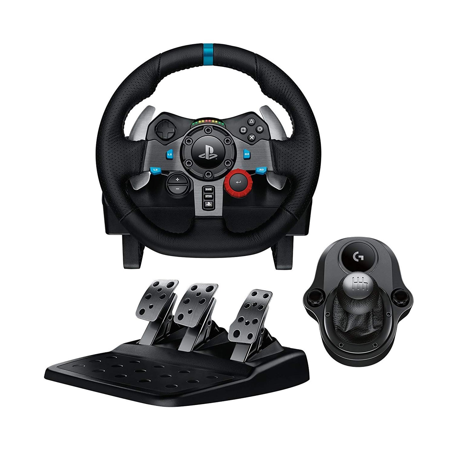 Logitech G29 Driving Force Racing Wheel with Gear Shifter Bundle for PC, PS3, PS4 and PS5 - GameShop Asia