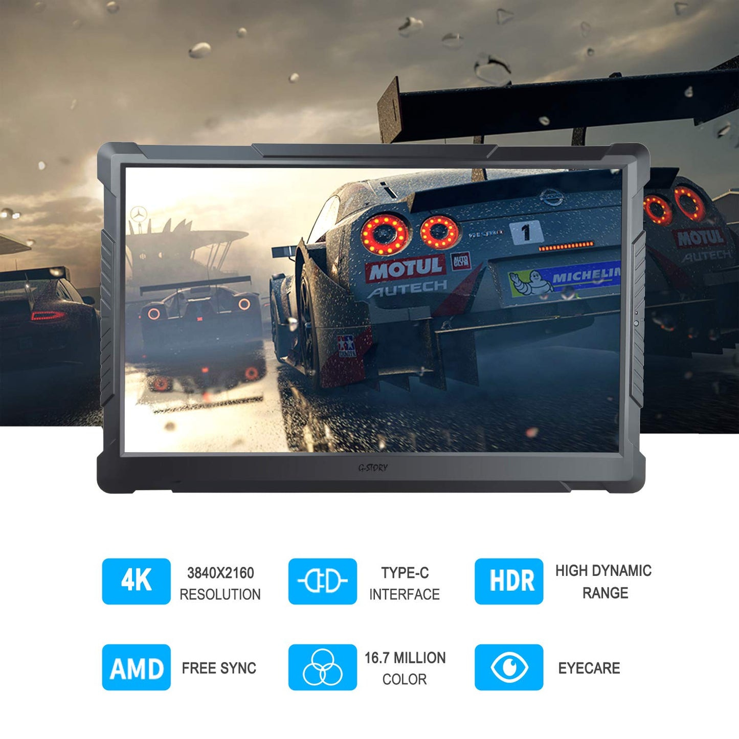 G-Story 15.6 Inch HDR Portable Gaming Monitor GS156SM - GameShop Asia