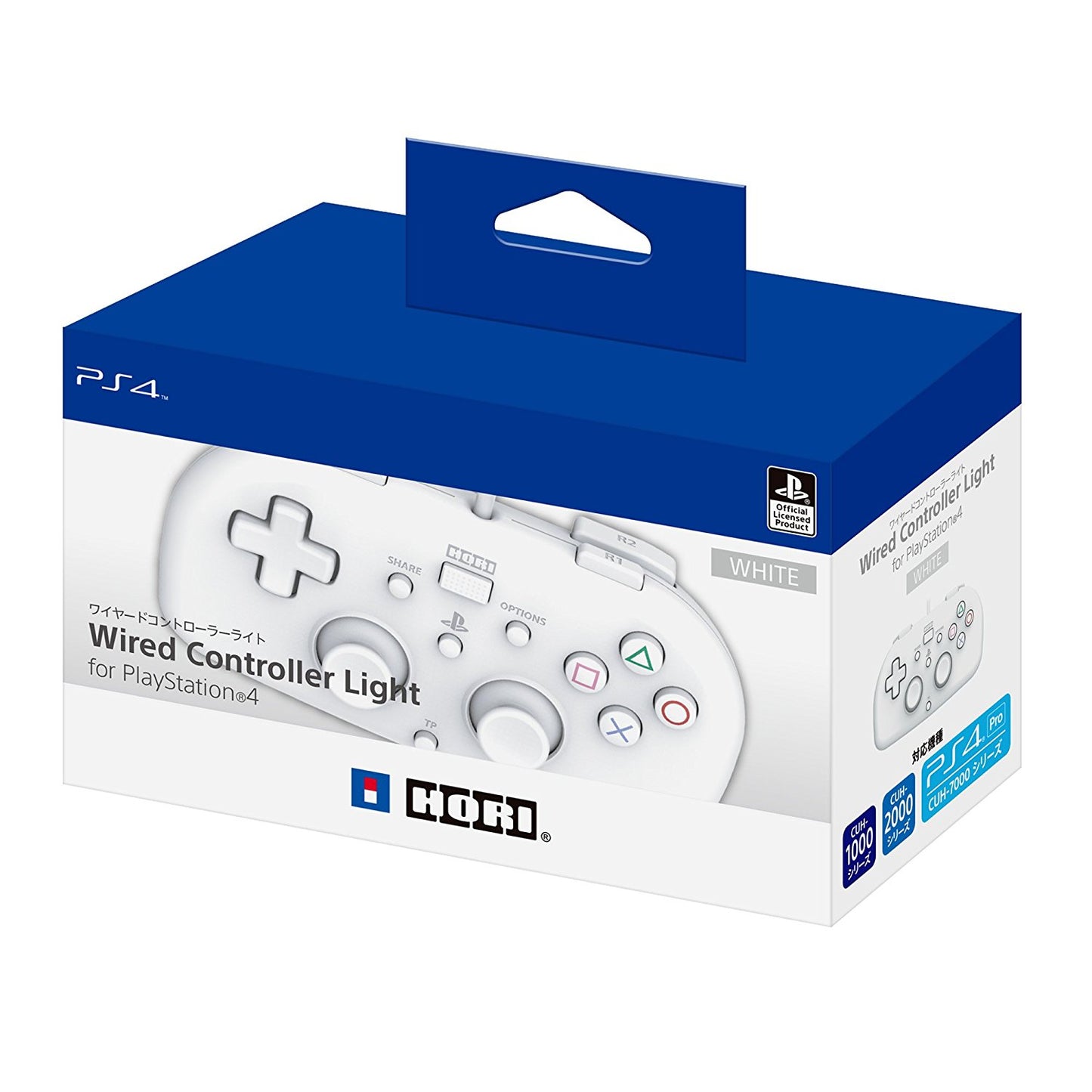 Hori Wired Controller Light White for PlayStation 4 - GameShop Asia