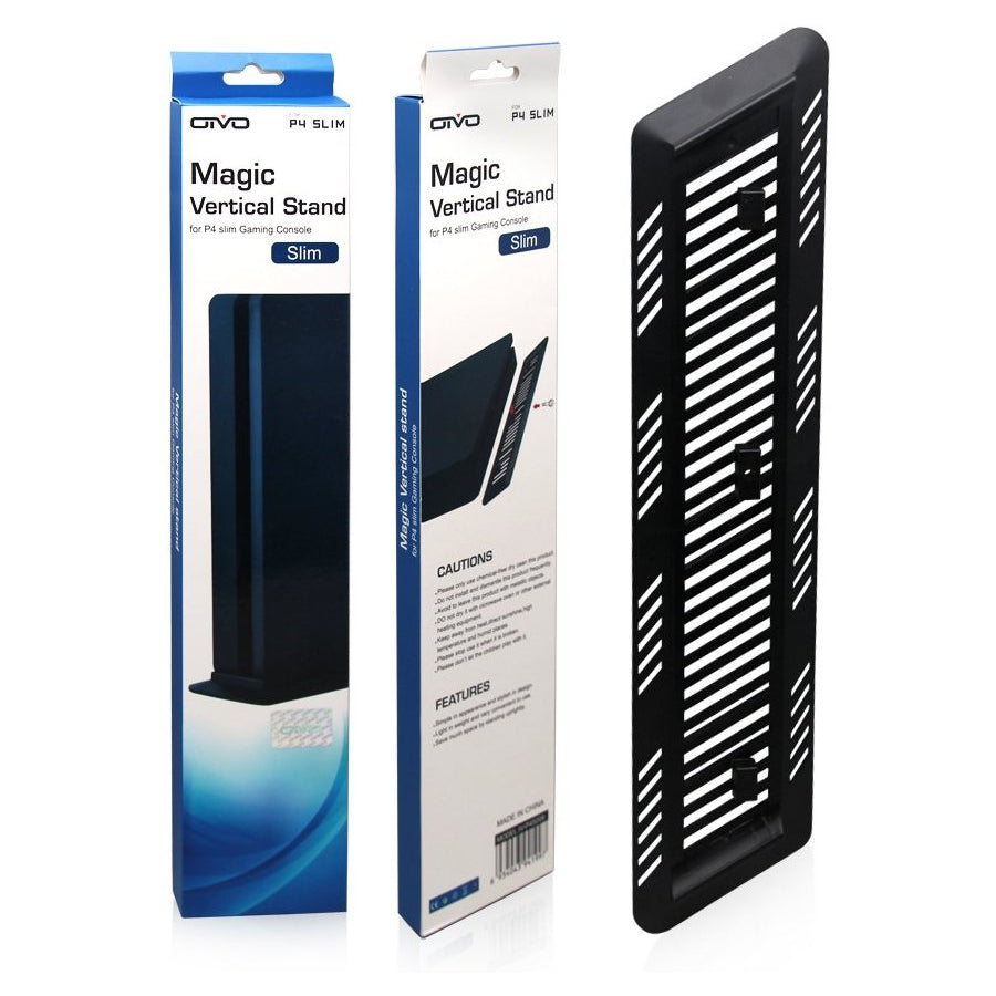 OTVO New Vertical Stand Black for PlayStation 4 Slim - GameShop Asia