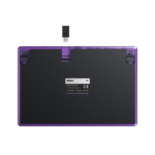 8BitDo Bluetooth Arcade Controller Transparent Purple - GameShop Asia