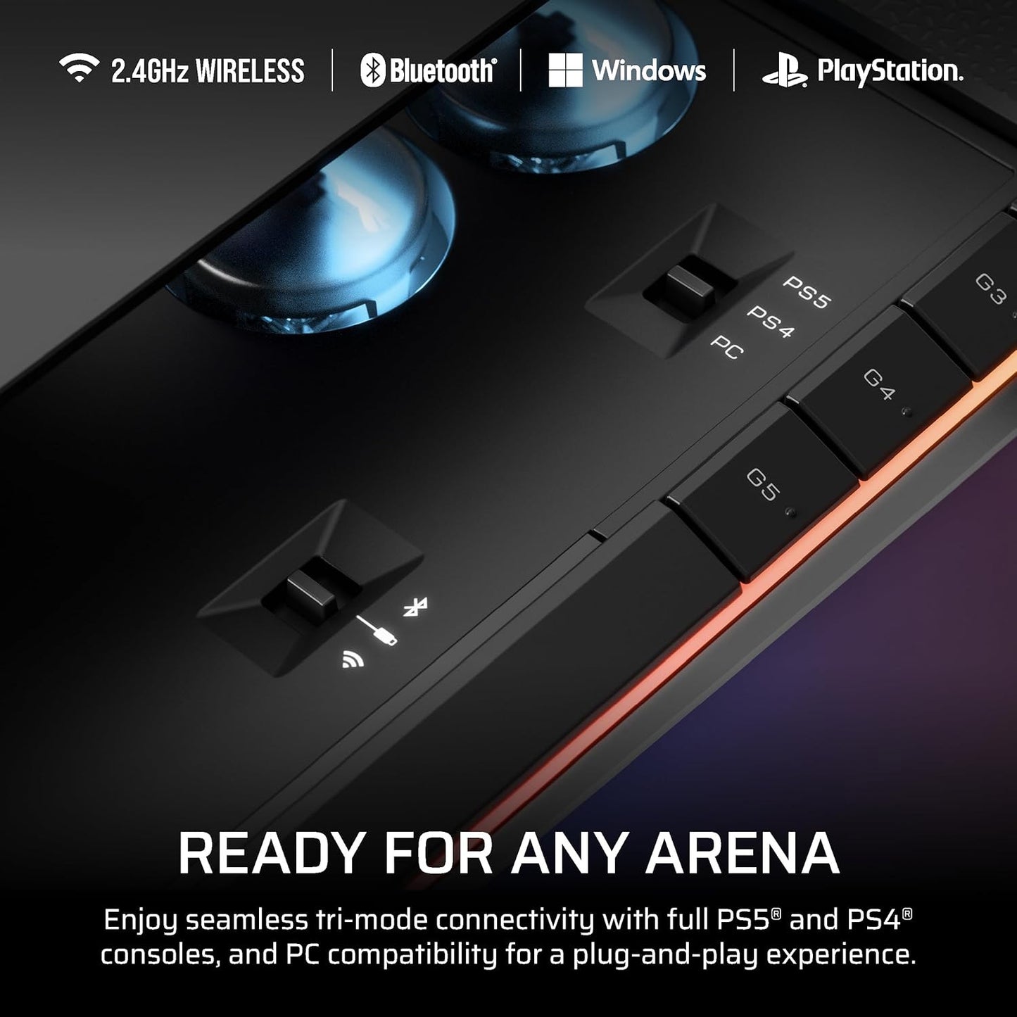 Corsair Novablade Pro Wireless Hall Effect Leverless Controller for PlayStation 5 and Windows - GameShop Asia