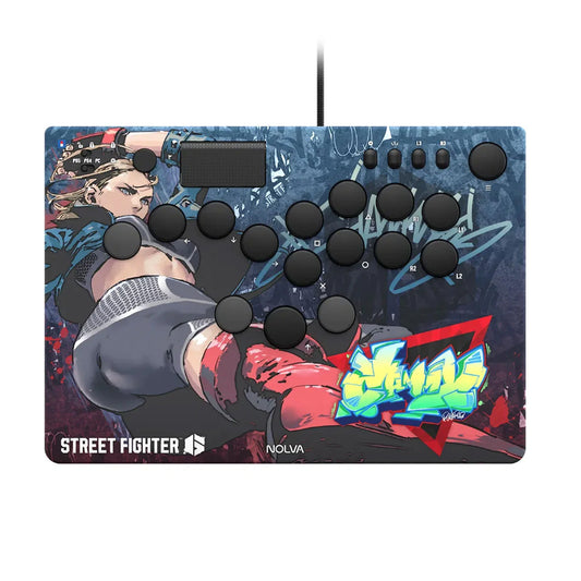Hori Nolva Mechanical All-Button Arcade Controller Street Fighter 6 Edition for PS5 and Windows