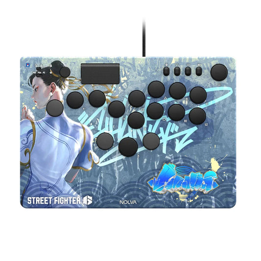 Hori Nolva Mechanical All-Button Arcade Controller Street Fighter 6 Edition for PS5 and Windows