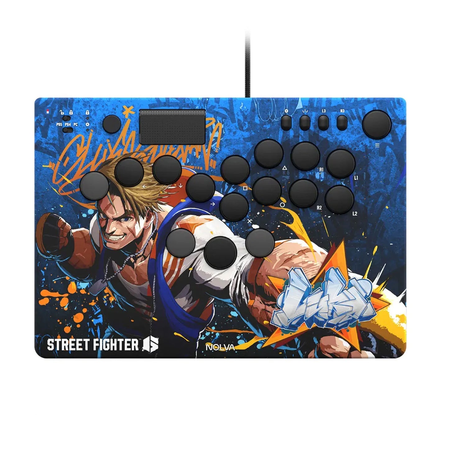 Hori Nolva Mechanical All-Button Arcade Controller Street Fighter 6 Edition for PS5 and Windows