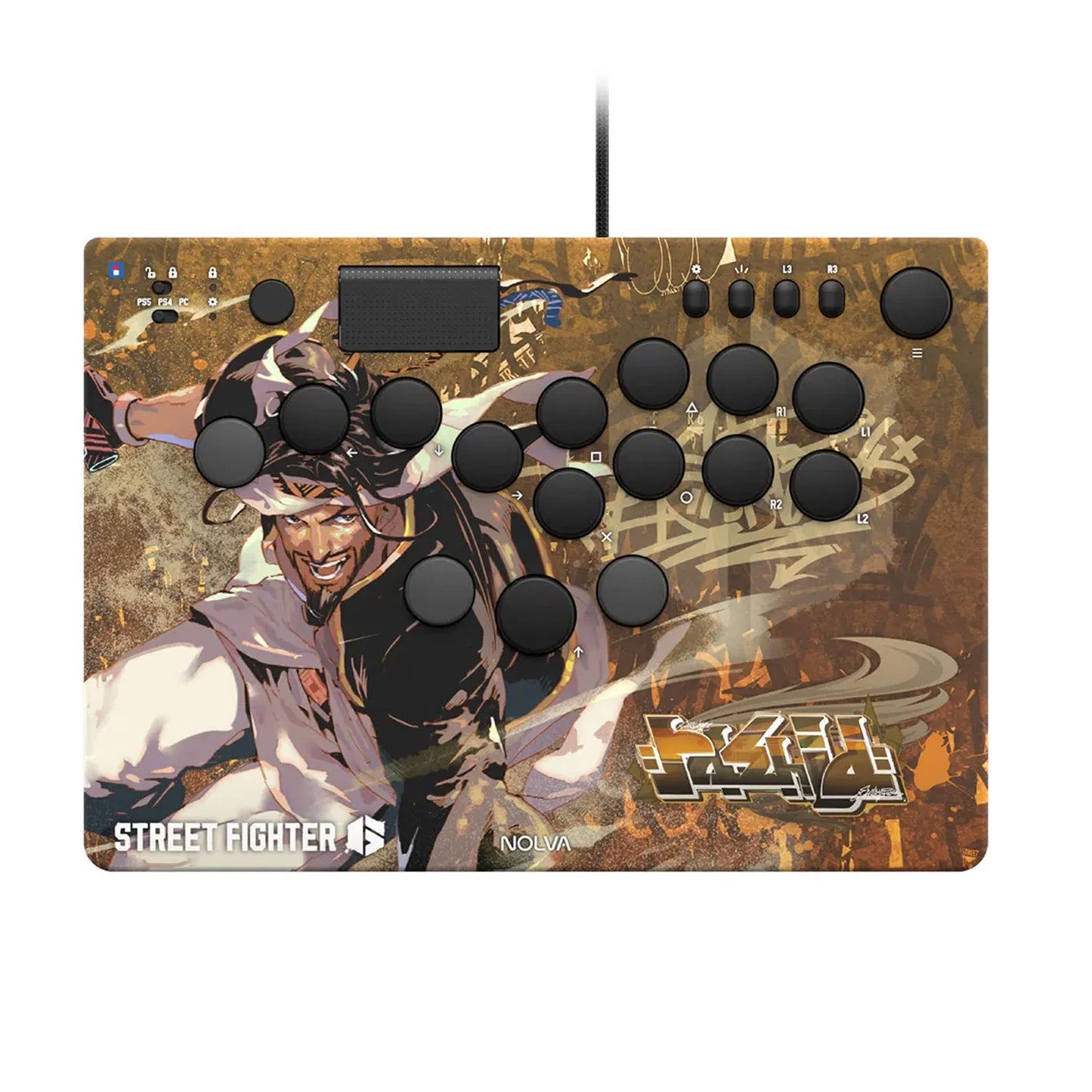 Hori Nolva Mechanical All-Button Arcade Controller Street Fighter 6 Edition for PS5 and Windows