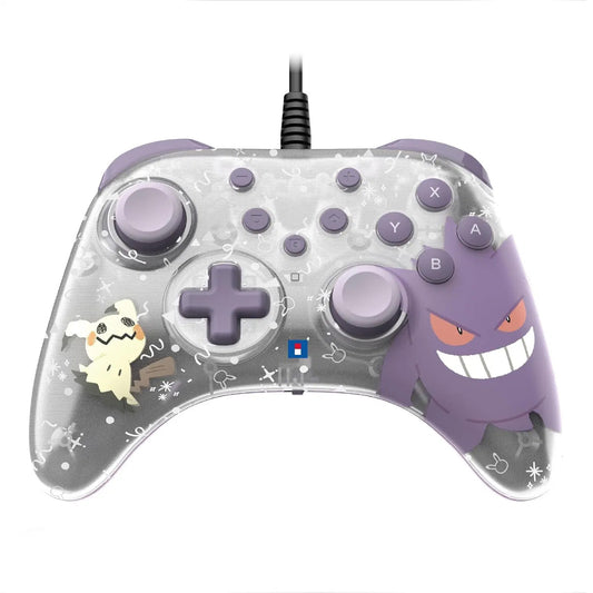Hori Wired Horipad Turbo Gengar & Mimikyu Ghost Party Series for Nintendo Switch 2 and Windows - GameShop Asia
