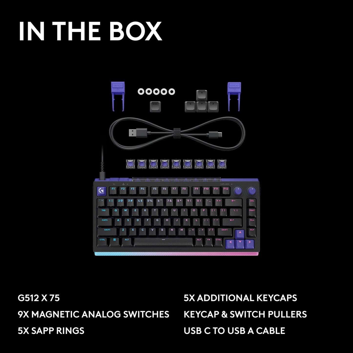[Cashback Discount] Logitech G512 X 75 Analog Mechanical Wired Gaming Keyboard - GameShop Asia