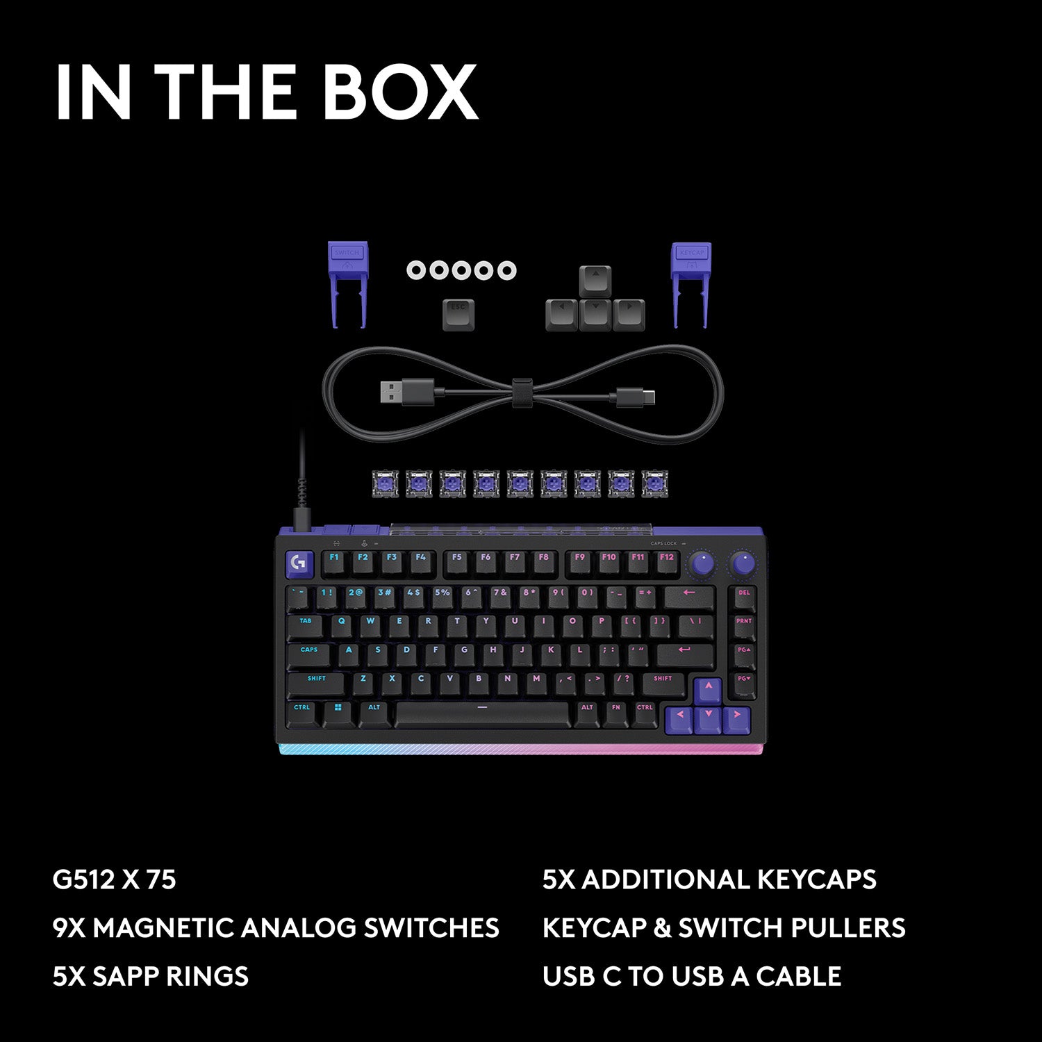 [Cashback Discount] Logitech G512 X 75 Analog Mechanical Wired Gaming Keyboard - GameShop Asia