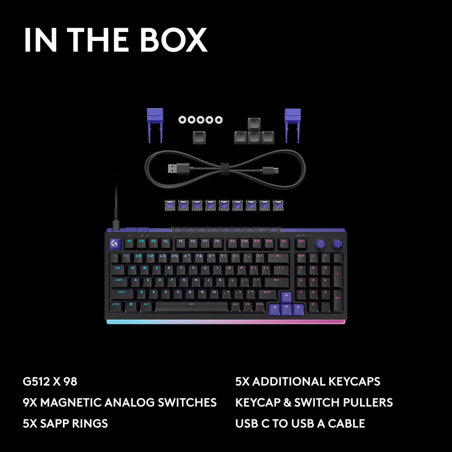 [Cashback Discount] Logitech G512 X 98 Analog Mechanical Wired Gaming Keyboard - GameShop Asia