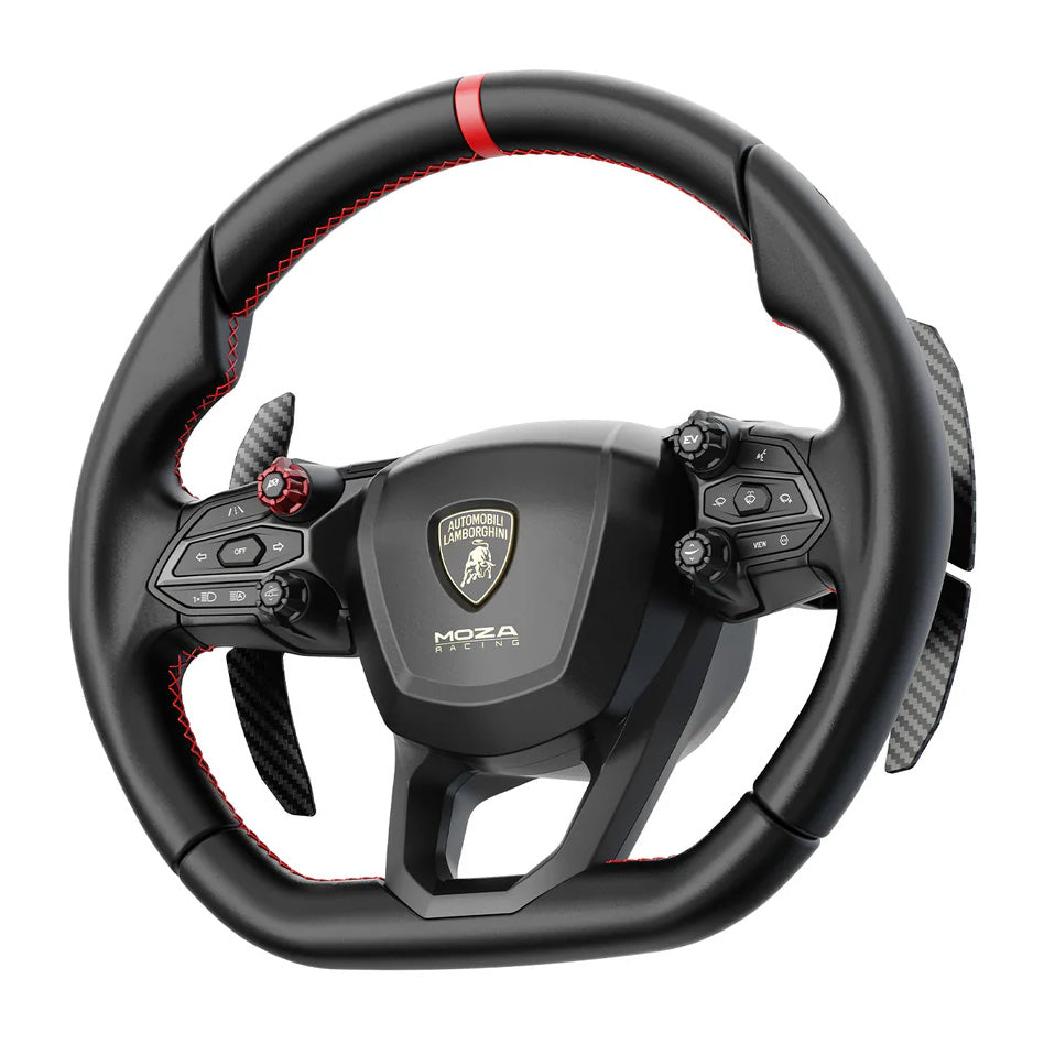 [Cashback Discount] MOZA Racing Lamboghini Revuelto Sim Racing Steering Wheel - GameShop Asia