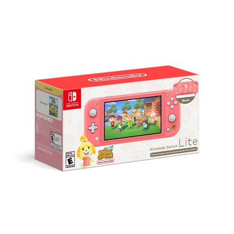 Nintendo Switch Lite Console Animal Crossing New Horizons Edition Isabelle Aloha - GameShop Asia
