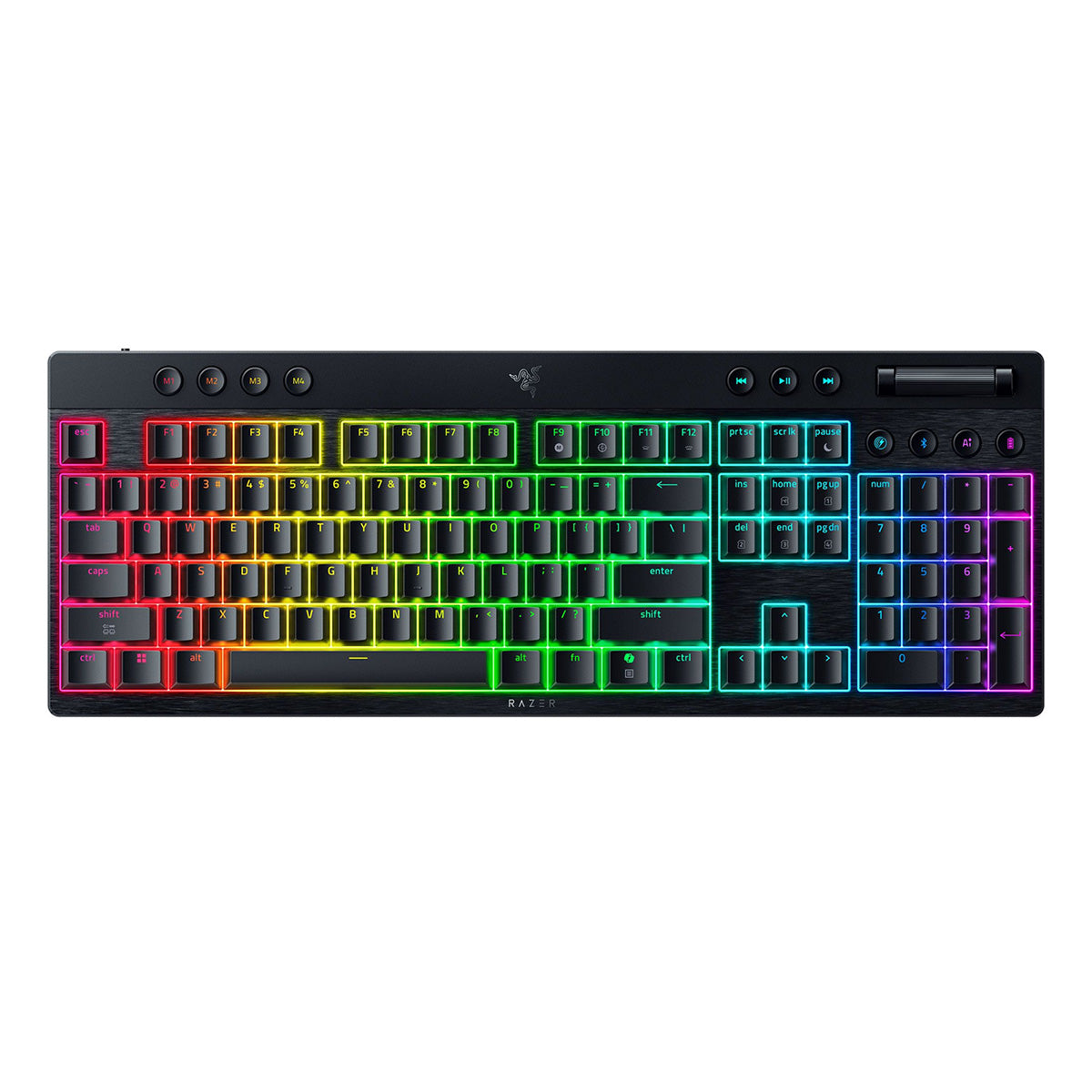 Razer BlackWidow V4 HyperSpeed Wireless Low-Profile Mechanical Gaming Keyboard - GameShop Asia