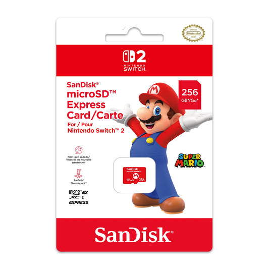 SanDisk X Nintendo microSD Express Card Super Mario 256GB - GameShop Asia