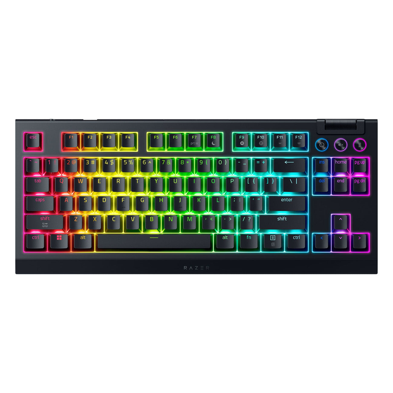 Razer BlackWidow V4 Tenkeyless HyperSpeed Wireless Mechanical Gaming Keyboard (Orange Tactile Switch) - GameShop Asia
