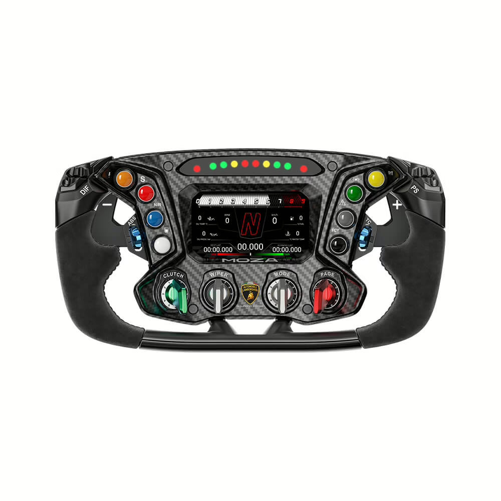 MOZA Racing Automobili Lamborghini Squadra Corse Essenza SCV12 Sim-Racing Steering Wheel - GameShop Asia