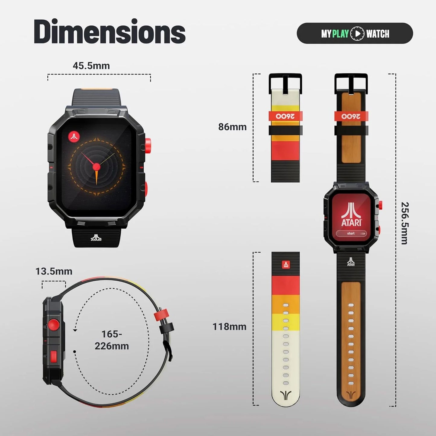 My Play Watch Atari 2600 Retro Gaming Smartwatch - GameShop Asia