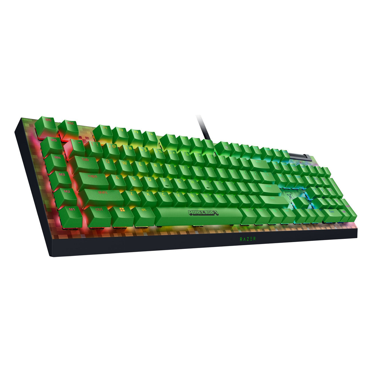 Razer BlackWidow V4 X Mechanical Gaming Keyboard (Green Switch) Minecraft Edition - GameShop Asia