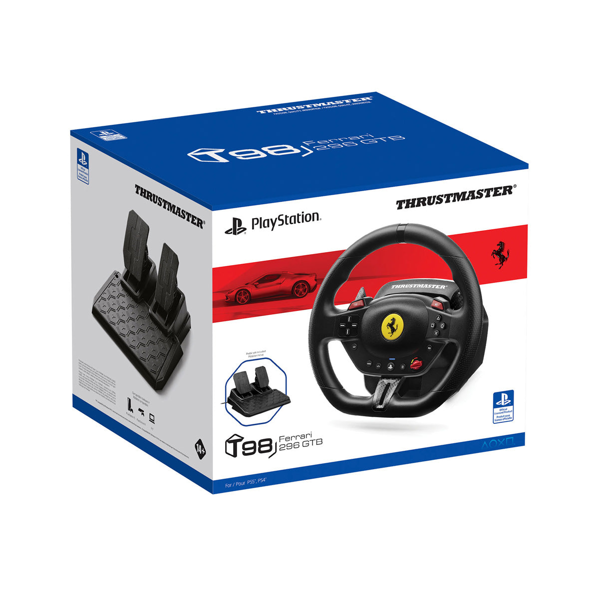 Thrustmaster T98 Ferrari 296 GTB for PS4, PS5 and PC - GameShop Asia