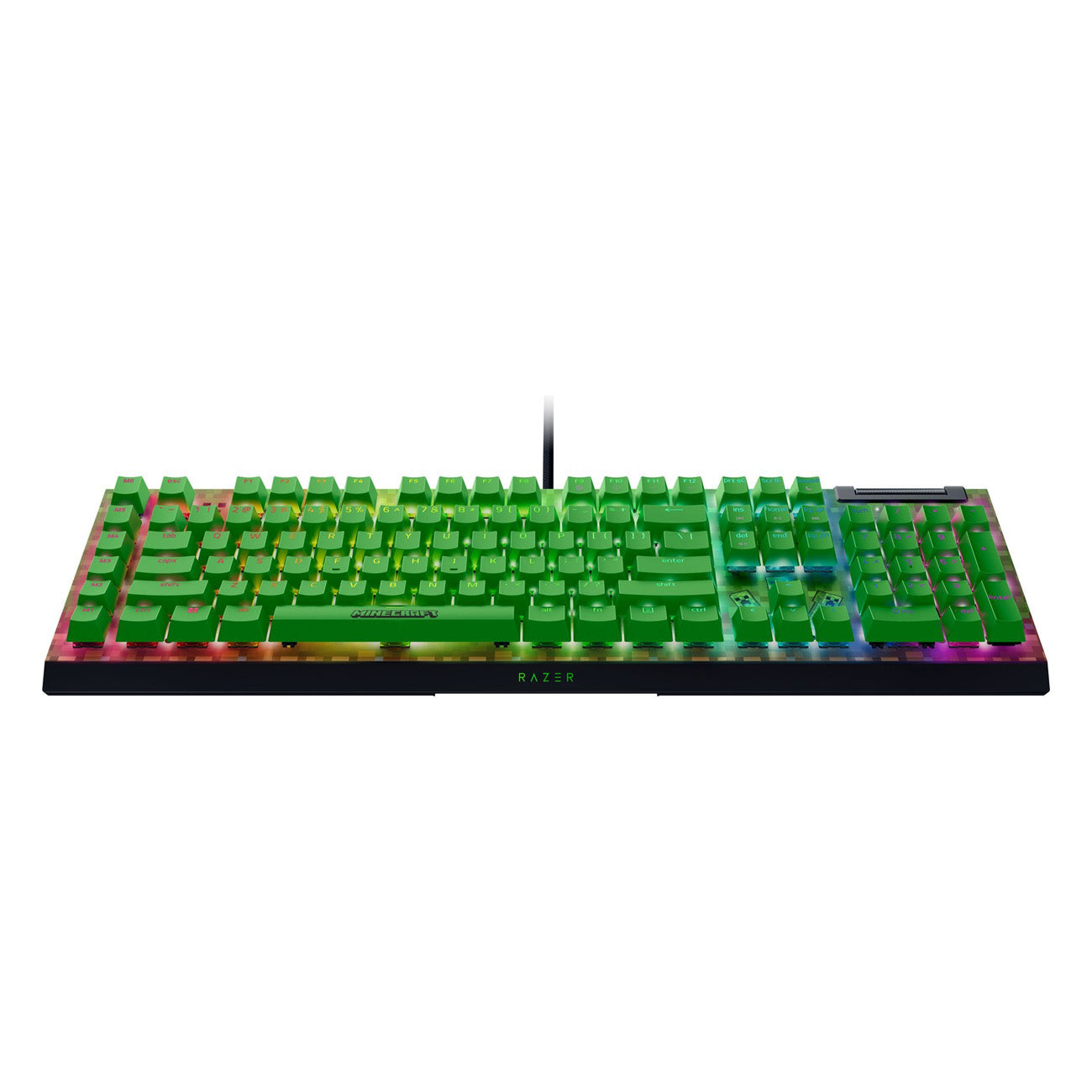 Razer BlackWidow V4 X Mechanical Gaming Keyboard (Green Switch) Minecraft Edition - GameShop Asia