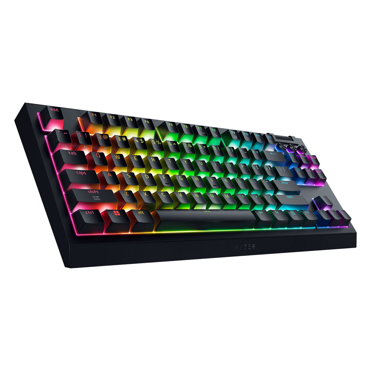 Razer BlackWidow V4 Tenkeyless HyperSpeed Wireless Mechanical Gaming Keyboard (Orange Tactile Switch) - GameShop Asia