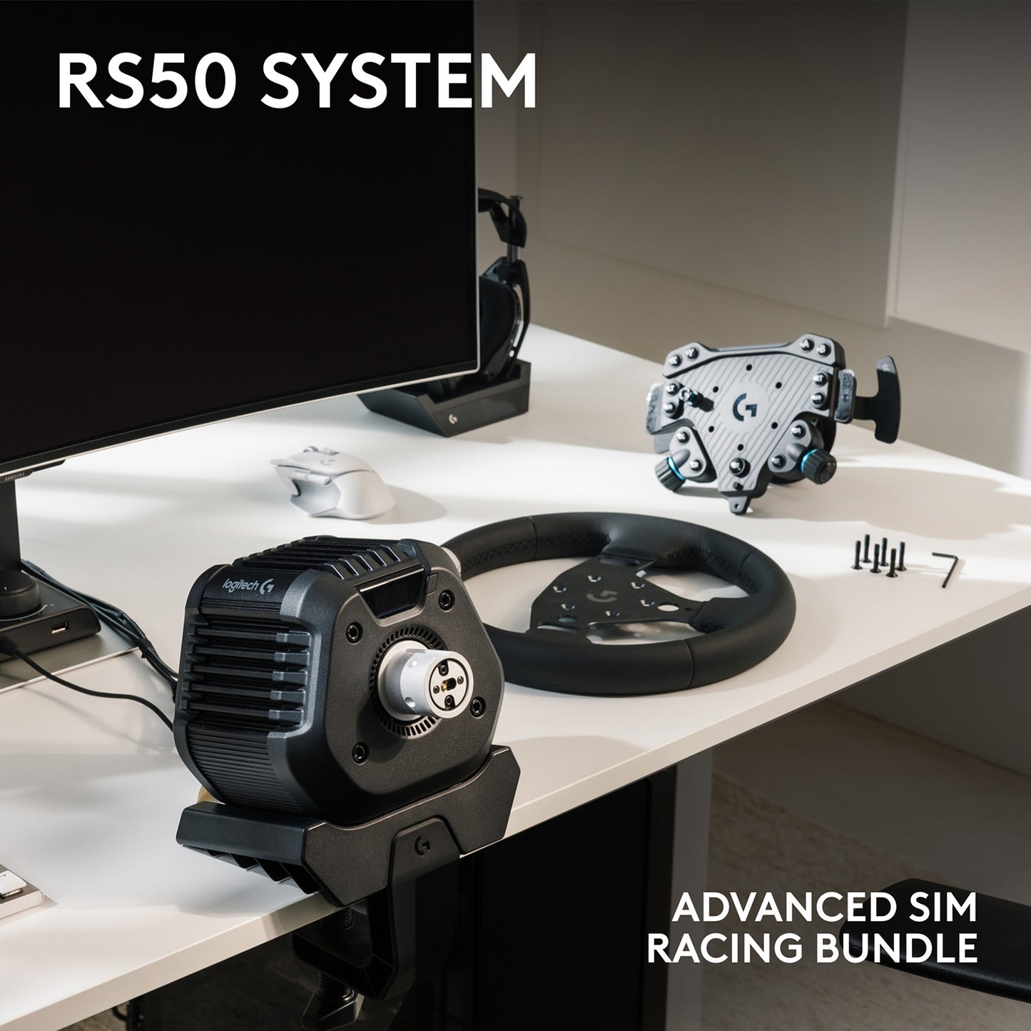 [Cashback Bonus] Logitech RS50 System Direct Drive Racing Wheel and Base for PlayStation and PC - GameShop Asia