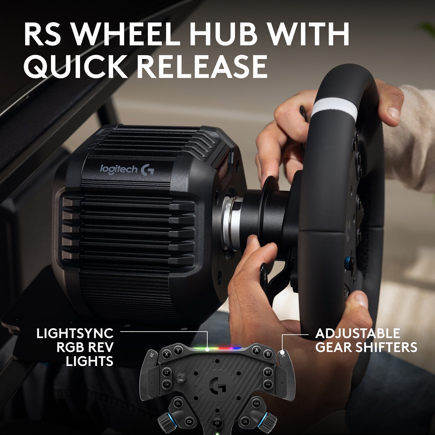 [Cashback Bonus] Logitech RS50 System Direct Drive Racing Wheel and Base for PlayStation and PC - GameShop Asia