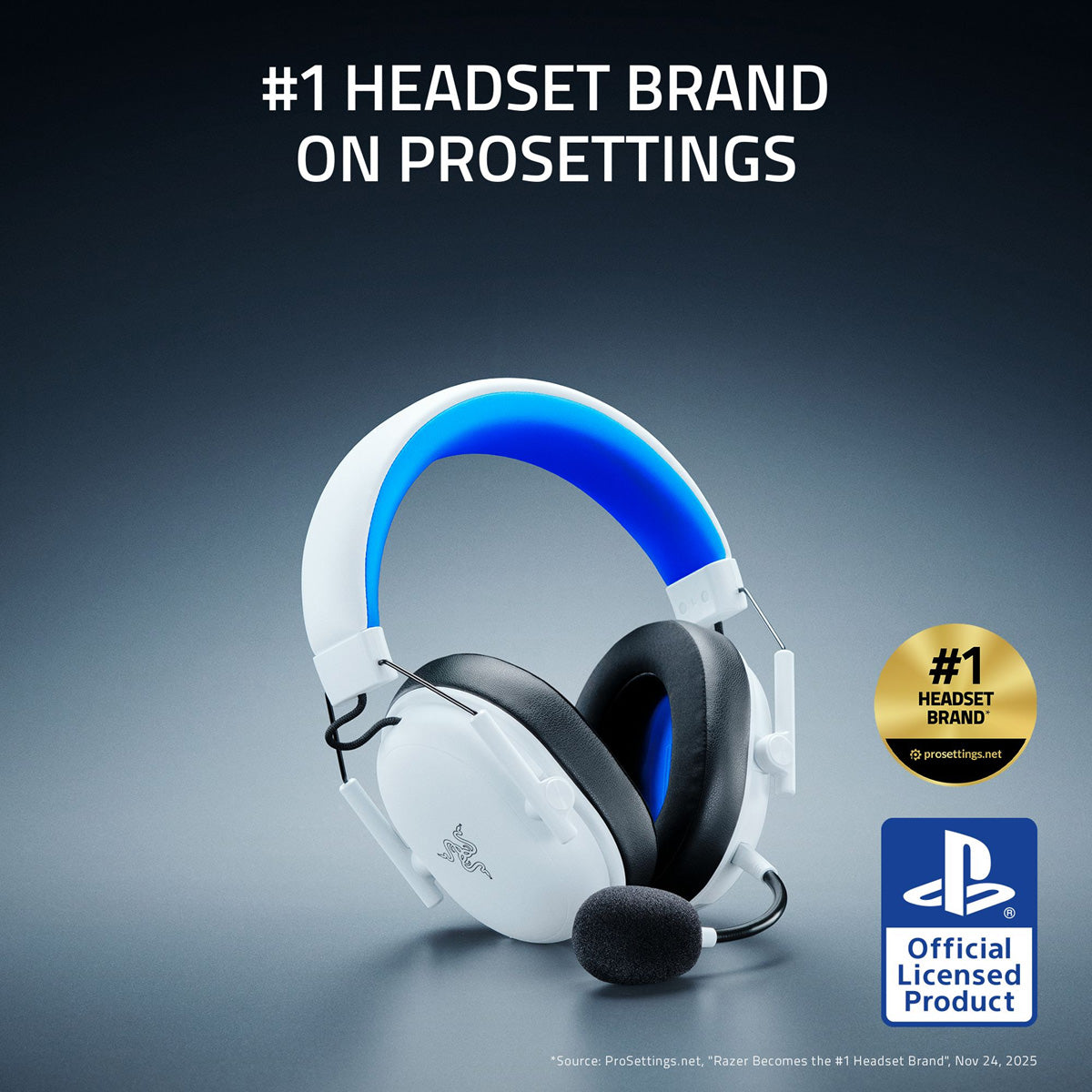 Razer BlackShark V3 X HyperSpeed Wireless Esports Headset for PlayStation White Edition - GameShop Asia