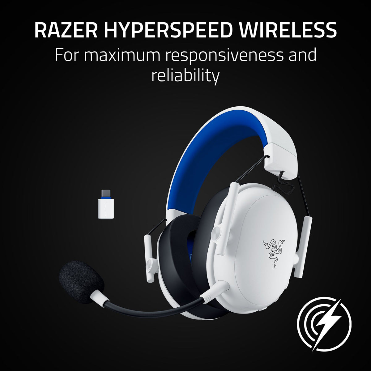 Razer BlackShark V3 X HyperSpeed Wireless Esports Headset for PlayStation White Edition - GameShop Asia