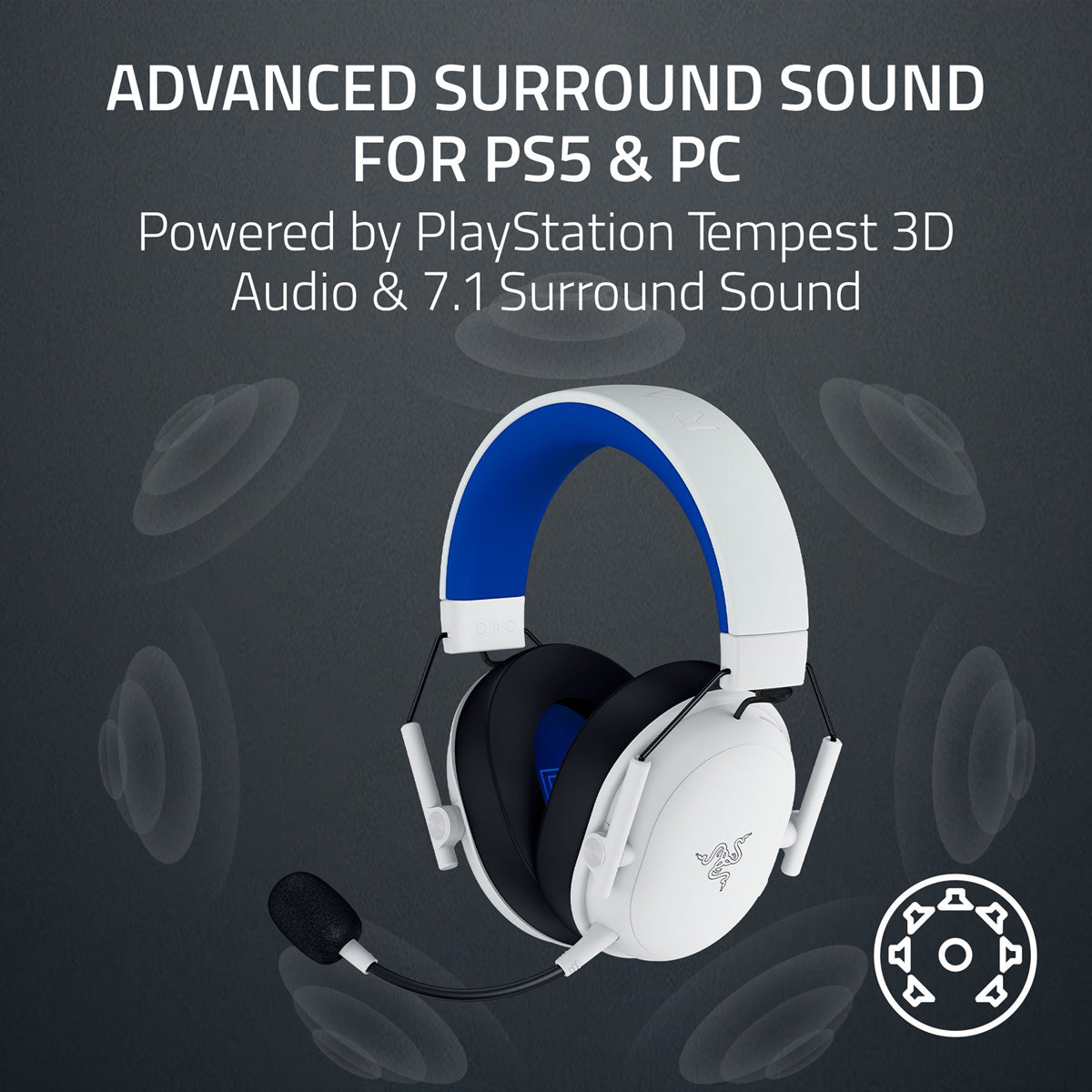 Razer BlackShark V3 X HyperSpeed Wireless Esports Headset for PlayStation White Edition - GameShop Asia