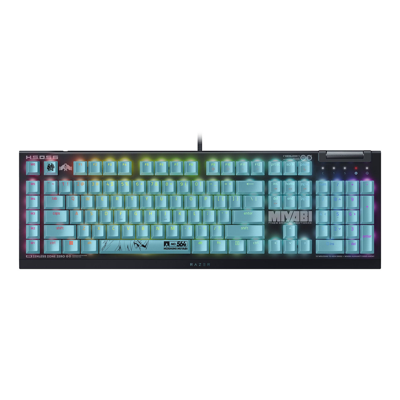Razer BlackWidow V4 X Mechanical Gaming Keyboard (Green Switch) Zenless Zone Zero Edition - GameShop Asia