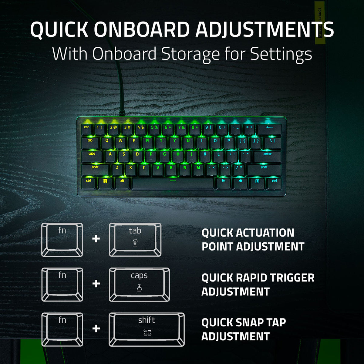 Razer Huntsman V3 Pro Mini 8KHz 60% Analog Optical Esports Keyboard