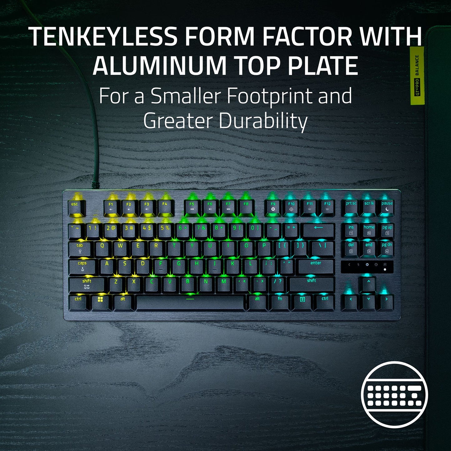 Razer Huntsman V3 Tenkeyless 8KHz Analog Optical Esports Wired Keyboard - GameShop Asia