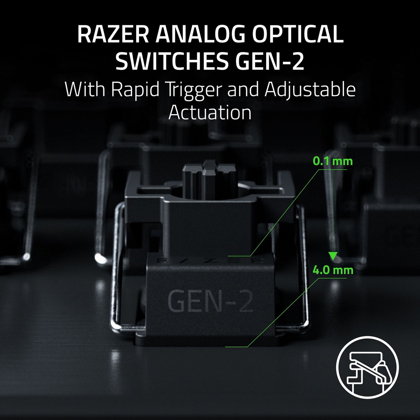 Razer Huntsman V3 Tenkeyless 8KHz Analog Optical Esports Wired Keyboard - GameShop Asia