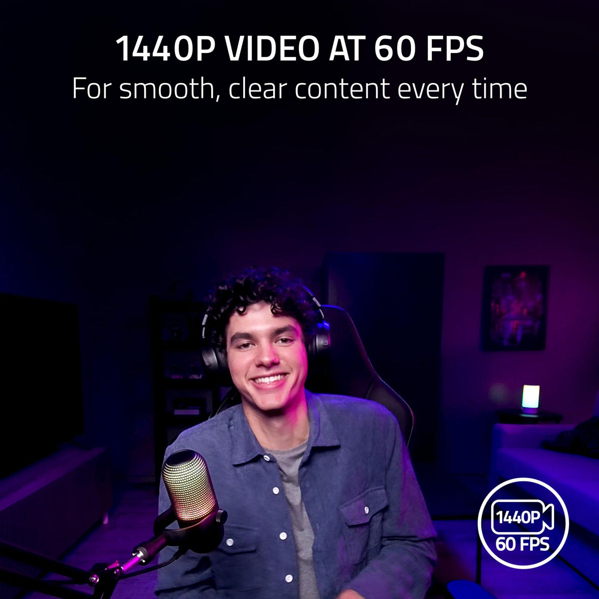 Razer Kiyo V2 X 1080p60 Webcam for Content Creation and Streaming Black Edition - GameShop Asia