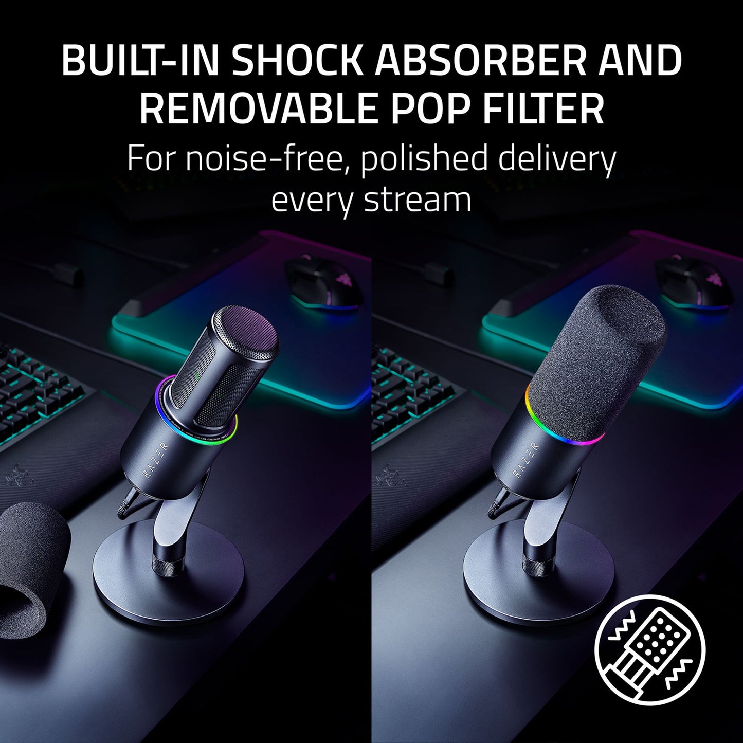 Razer Seiren V3 Pro Professional Dynamic Microphone with USB and XLR Output