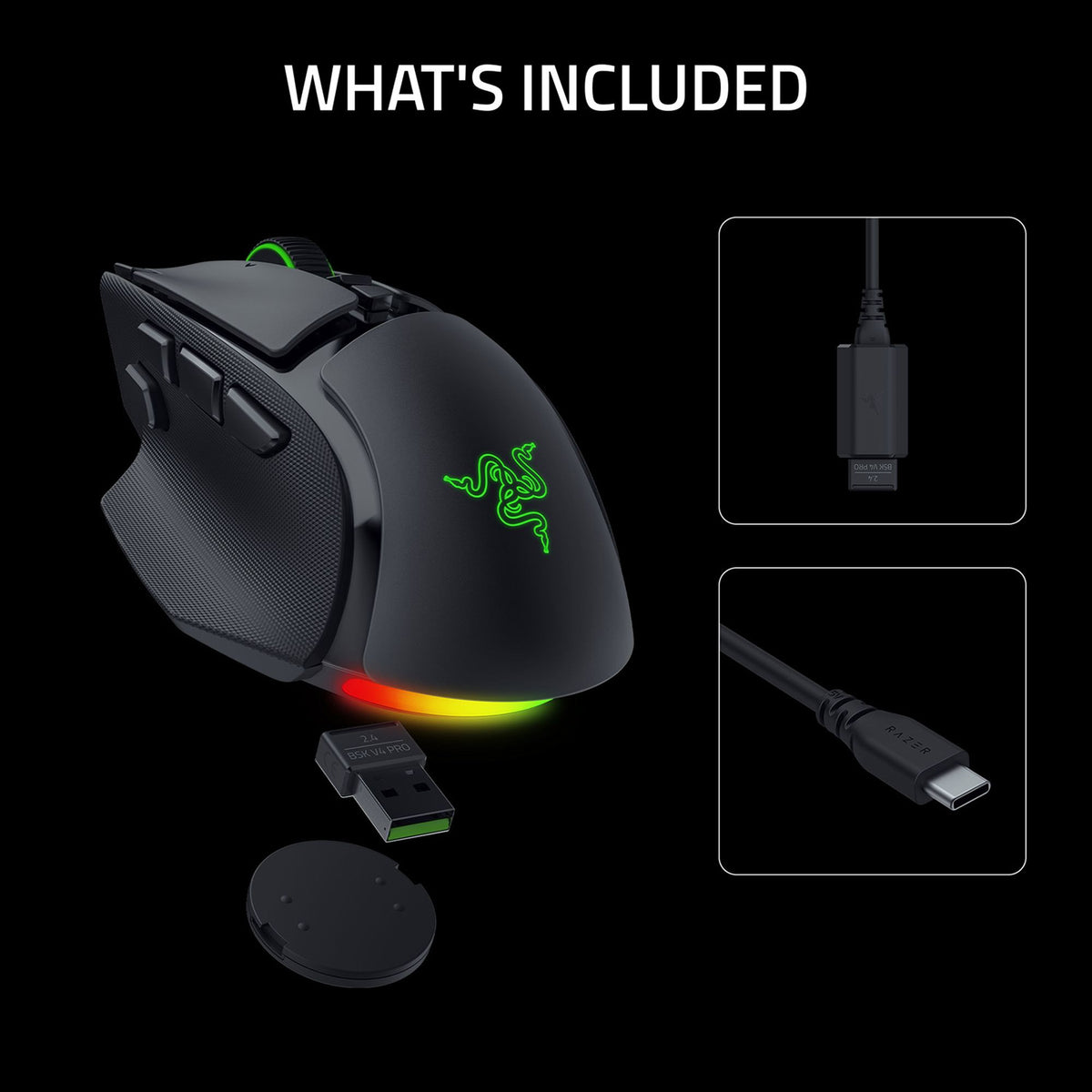 Razer Basilisk V4 Pro Ergonomic Wireless Gaming Mouse - GameShop Asia