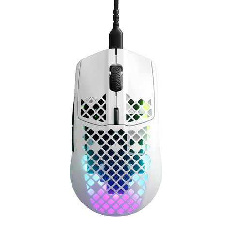 SteelSeries Aerox 3 Snow Wired Gaming Mouse - GameShop Asia