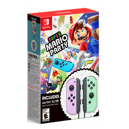 Super Mario Party with Joy-Con Pastel Purple/Pastel Green Bundle (Nintendo Switch) - GameShop Asia
