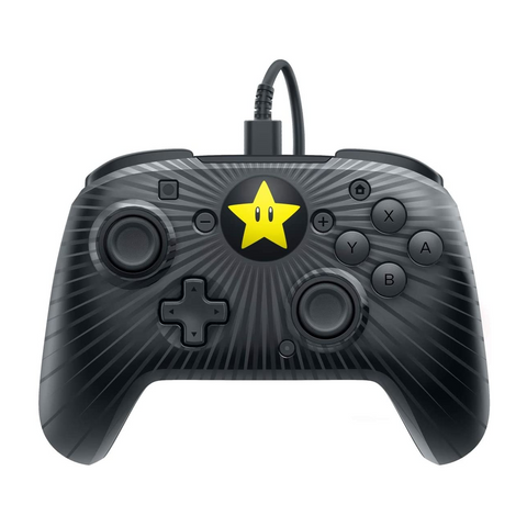 PDP Faceoff  Wired Pro Controller Super Mario Star Edition for Nintendo Switch - GameShop Asia