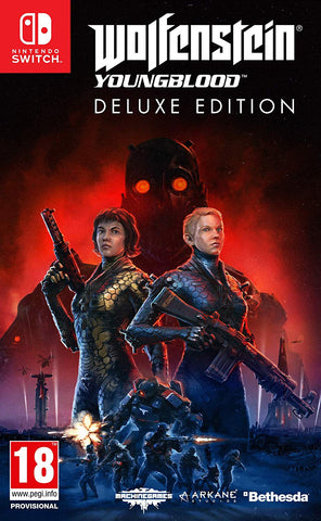 Wolfenstein: Youngblood Deluxe Edition (Switch) - Code in a Box - GameShop Asia