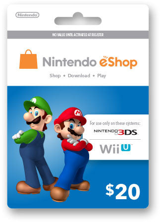 Nintendo eShop Prepaid Card USD20 - Digital Download - GameShop Asia
